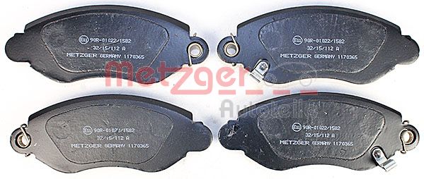 METZGER 1170365 Bremsbelagsatz, Scheibenbremse